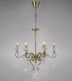 IL32076  Libra Crystal Pendant 6 Light